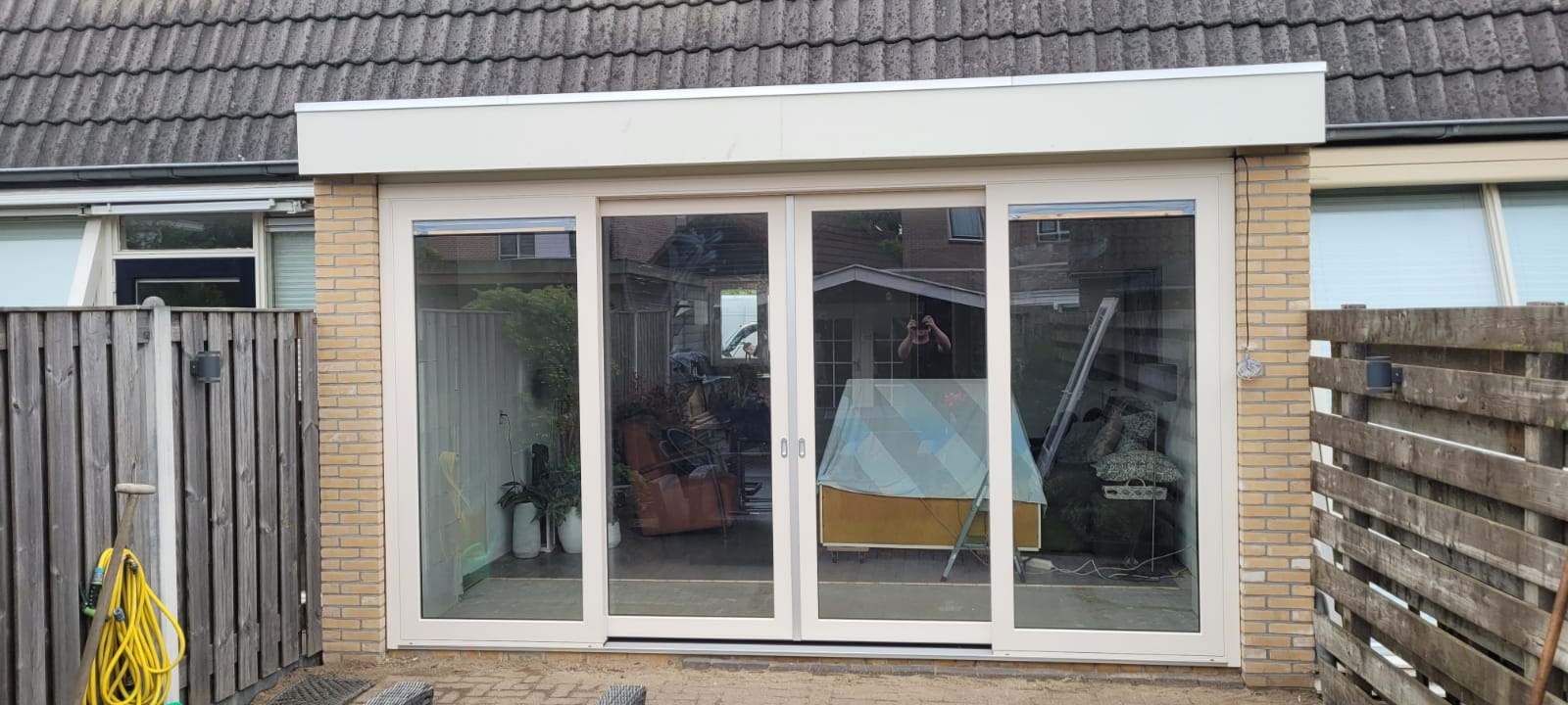 4 delige kunststof schuifpui