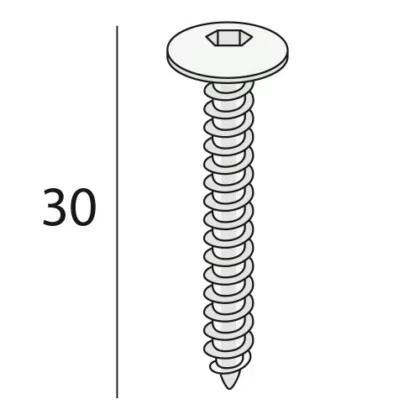 Keralit schroeven | 200 stuks